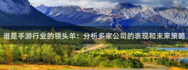 万赢娱乐的官方地址：谁是手游行业的领头羊：分析多家公司的表现